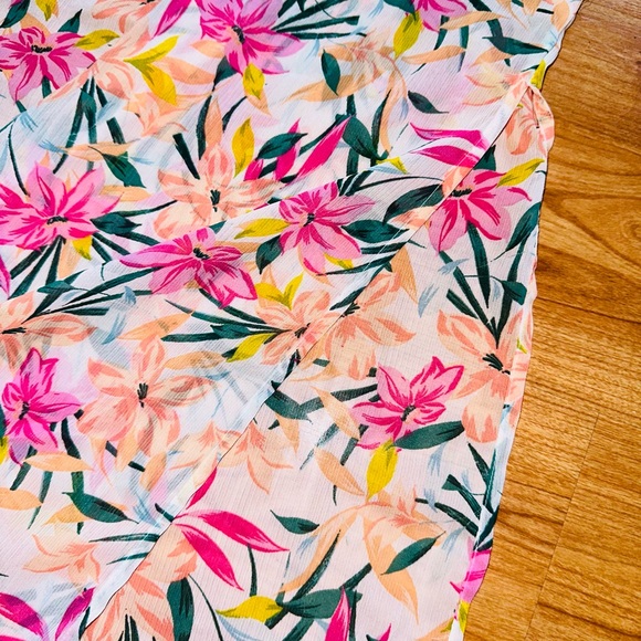 Jessica Simpson womens open long duster kimono L NEW cardigan Multicolor f - Picture 7 of 9